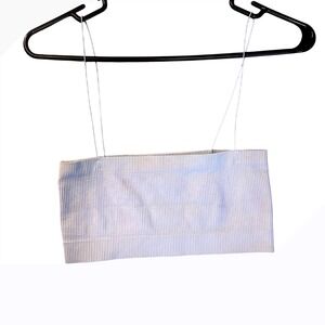 Out From Under Urban Outfitters Ribbed Seamless Crop Top‎ Cami Light Blue